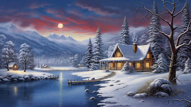 wonderful winter landscape