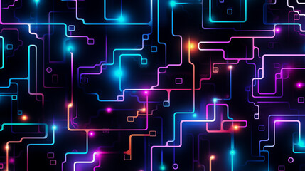 neon seamless pattern