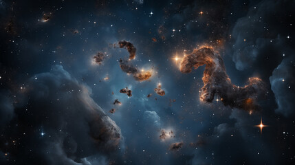 Obraz na płótnie Canvas stars in the outer space