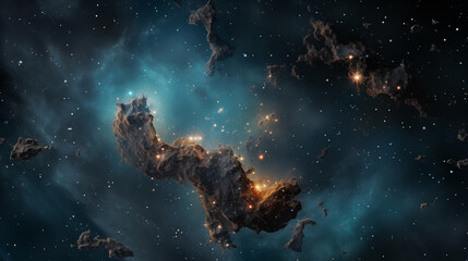 Obraz na płótnie Canvas stars in the outer space