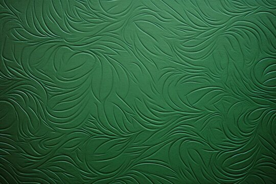 Emerald green embossed paper texture background