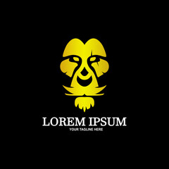 Lion logo design vector template. Vector lion icon.