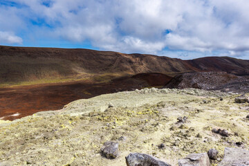 Looking up the volcano coldera