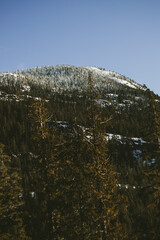 waterfall in the mountains