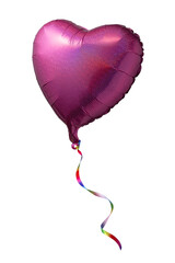 ハート型のピンク色の風船
