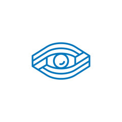 Eye modern Logo design for optics business