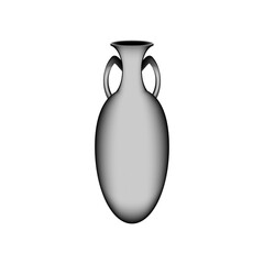 Amphora icon on white.