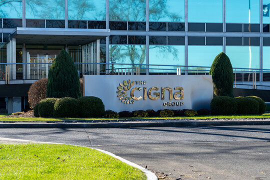 
Cigna Group headquarters in Bloomfield, Connecticut, USA, on November 8, 2023. The Cigna Group is a for-profit American multinational managed healthcare and insurance company. 
