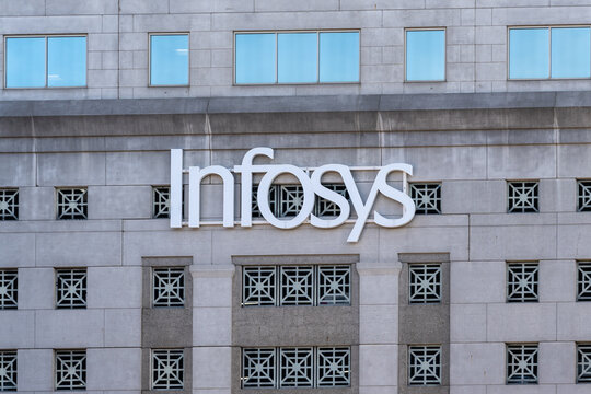 Infosys - Hartford Tech and Innovation Hub in Hartford, Connecticut, USA, on November 8, 2023. Infosys Limited is an Indian multinational information technology company. 