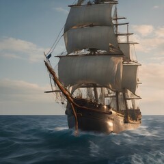 Naklejka premium Ship Background Very Cool