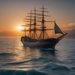 Obraz premium Ship Background Very Cool