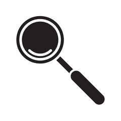 Magnifying glass icon, Search, find icon flat design on white background..eps