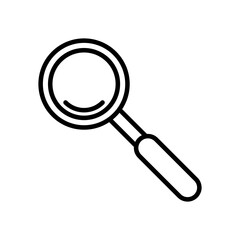 Magnifying glass line icon, Search, find symbol, flat trendy style illustration on white background..eps