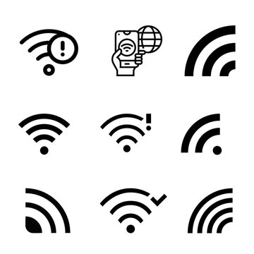 Icon wifi Network. Illustrations vector.
