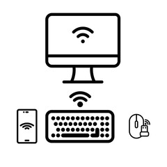 Vector illustration network device icon