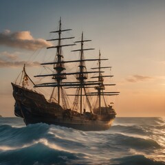 Obraz premium Ship Background Very Cool