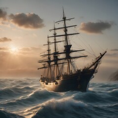 Obraz premium Ship Background Very Cool