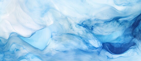 Obraz premium Abstract swirls of colored water create a diffused marbled texture reminiscent of the sky