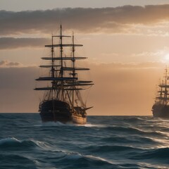 Obraz premium Ship Background Very Cool