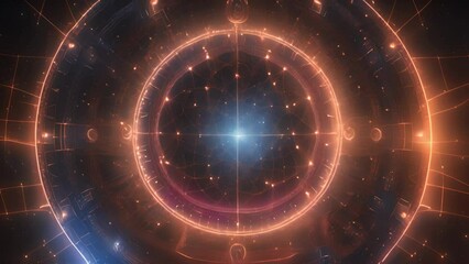 Against backdrop deep space, Astral Zodiac Veins light like neon arteries, coursing with life force universe. each zodiac sign shines fades, symbolizes cyclical nature life death