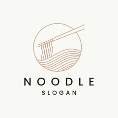 noodle logo vector illustration design