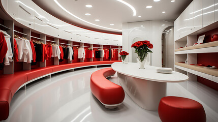 modern interior design of dressing room