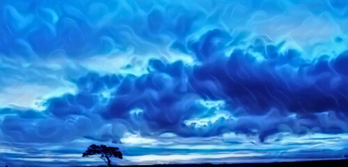 background of sky and cloud views with beautiful colors