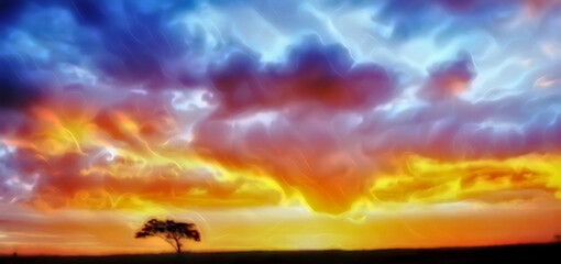 background of sky and cloud views with beautiful colors