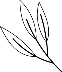 leaf plant outline icon