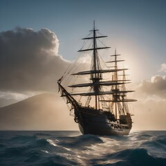 Obraz premium Ship Background Very Cool