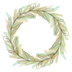 gold laurel wreath