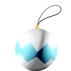 Obraz premium blue Christmas ball