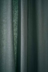 Monastery of green fabric curtains