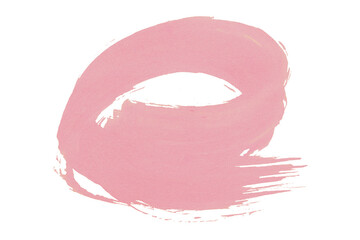 Pink watercolor background. Artistic hand paint. Isolated on transparent background.