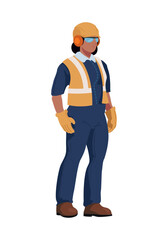 wearing safety equipment hardhat
