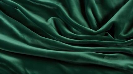 Obraz premium Green cloth texture blowing in the wind, cloth background
