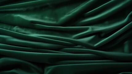Obraz premium Green cloth texture blowing in the wind, cloth background