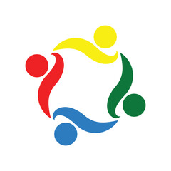 Fototapeta premium Adoption and care community Logo