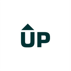 up logo design, vector, symbol, icon, up letter