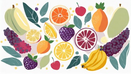 a background of fruit