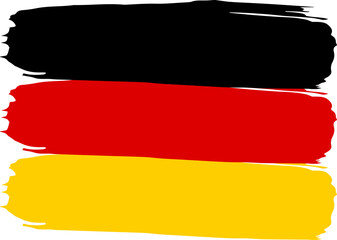 Paint Strokes and National Pride: Germany Flag