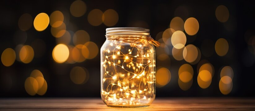 Jar filled with magical lights