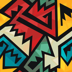 Traditional geometric ornament. Seamless pattern