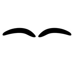 Cartoon eyebrows shapes