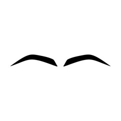Cartoon eyebrows shapes