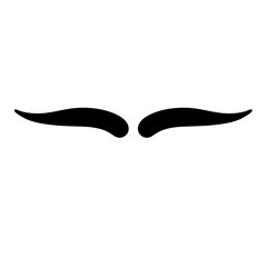 Cartoon eyebrows shapes