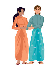 myanmar couple character