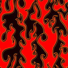 Abstract burn. Seamless pattern - 678473554
