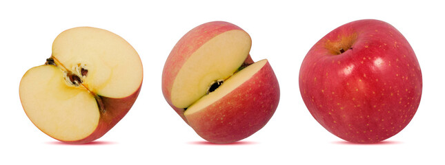 Apple fruits isolated on white background