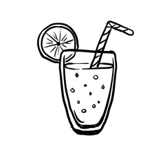 lemon ice hand drawn
